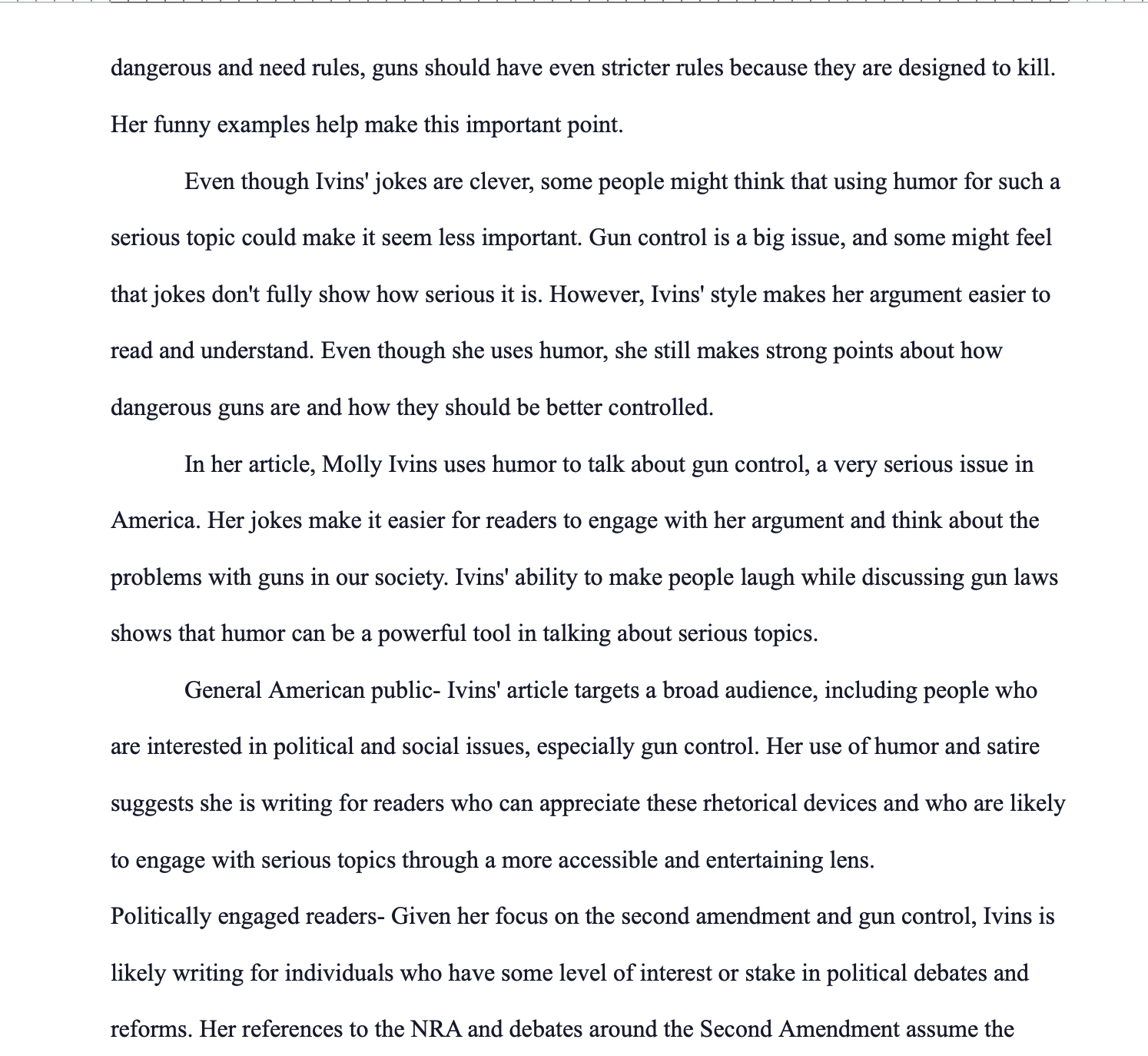 | really enjoyed reading your analysis. Something