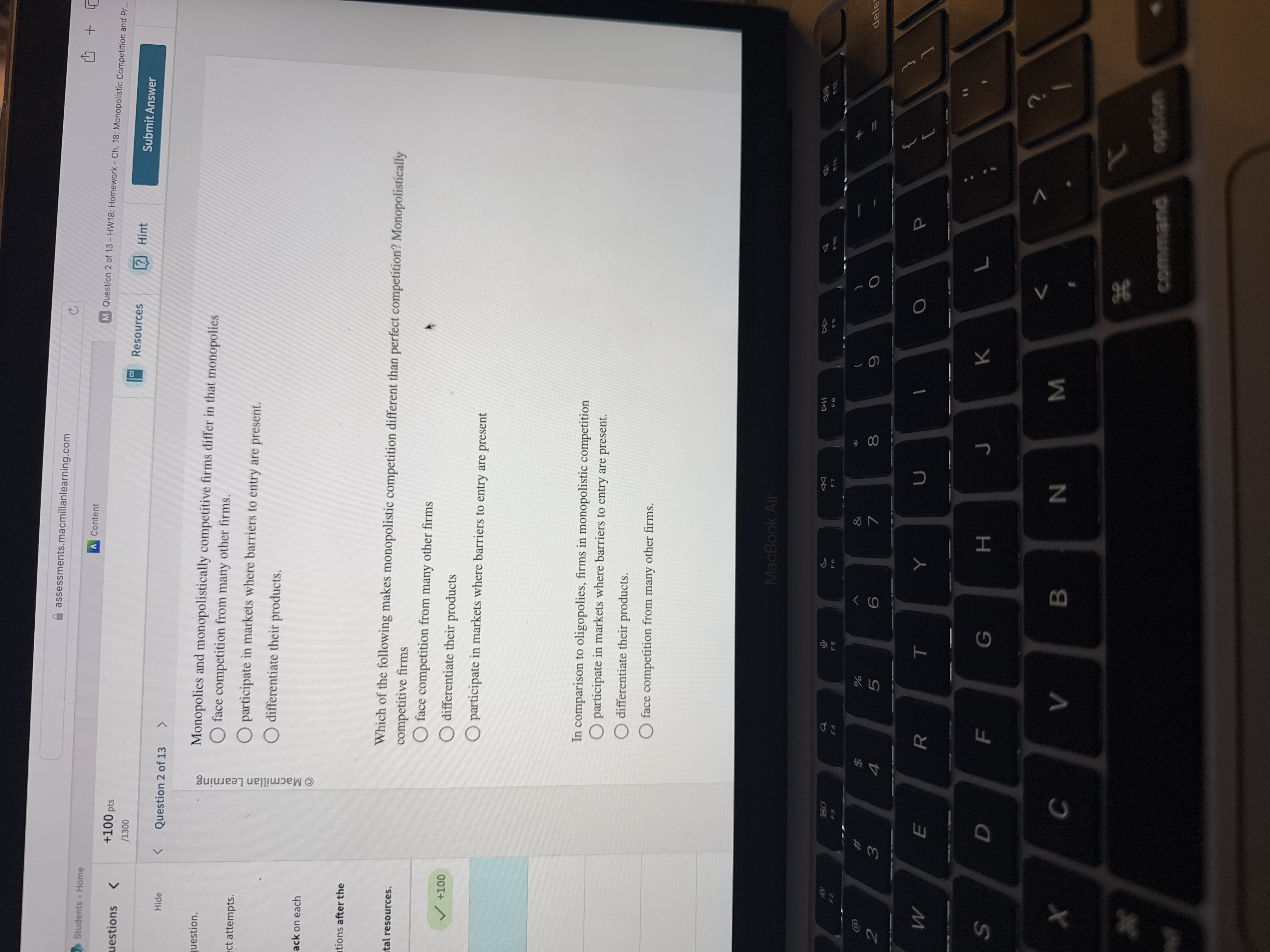 answer assessments.macmillanlearning.com + 5