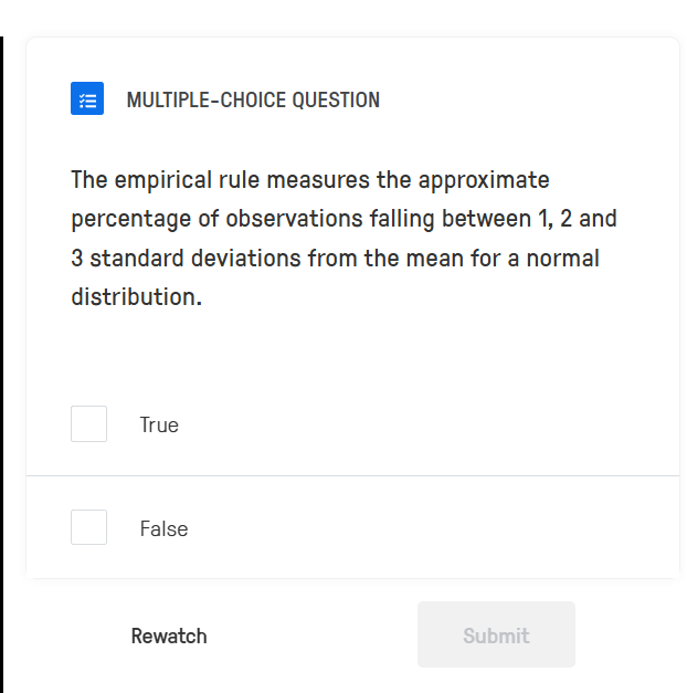 answer =8 MULTIPLE-CHOICE QUESTION The empirical