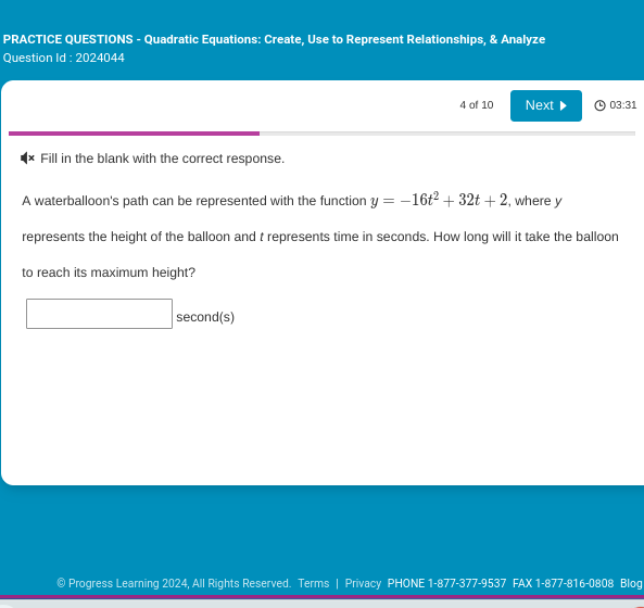 answer this PRACTICE QUESTIONS - Quadratic