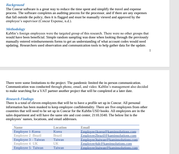 PLease help me w r i t e a written management