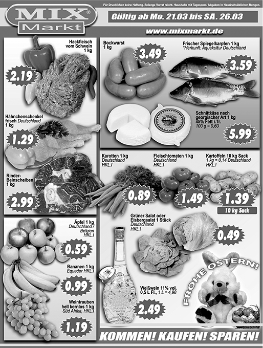 Using the newspaper ad, write a sentence for each