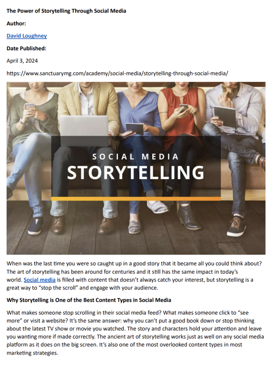 DO NOT USE AI WRITING Read the following article,