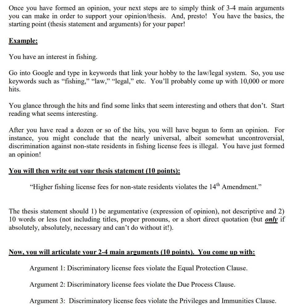 RESEARCH PROJECT: TOPIC PROPOSAL (20 points) M.