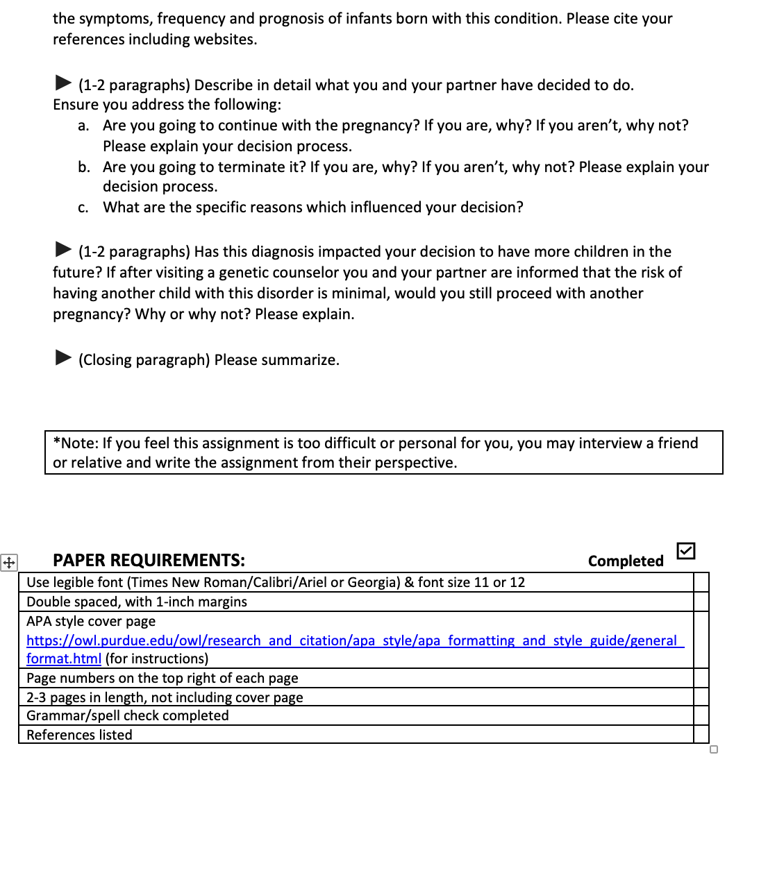 "Reflection Paper #2. Genetic Pisorders: What