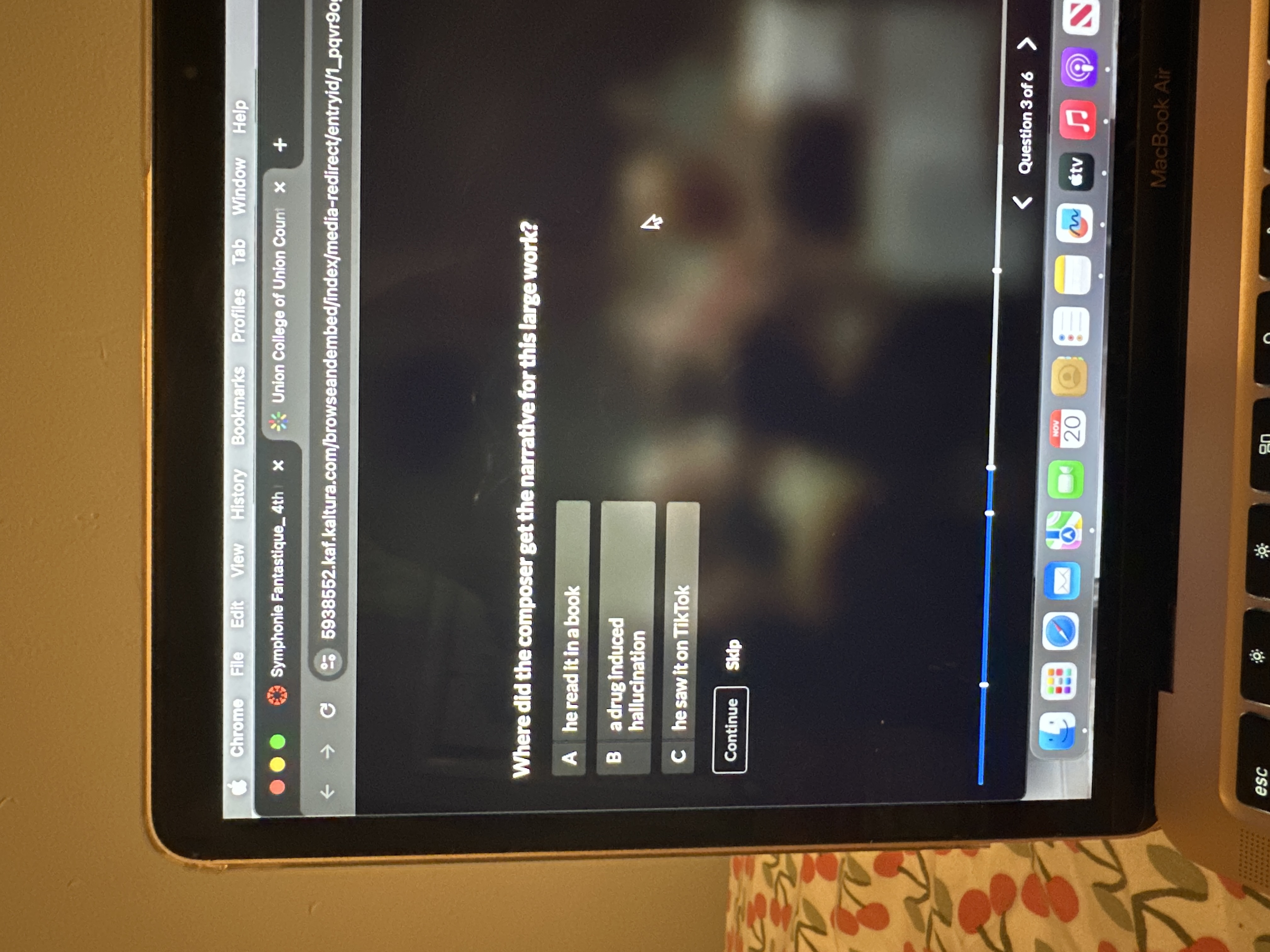 Answer Chrome File Edit View History Bookmarks