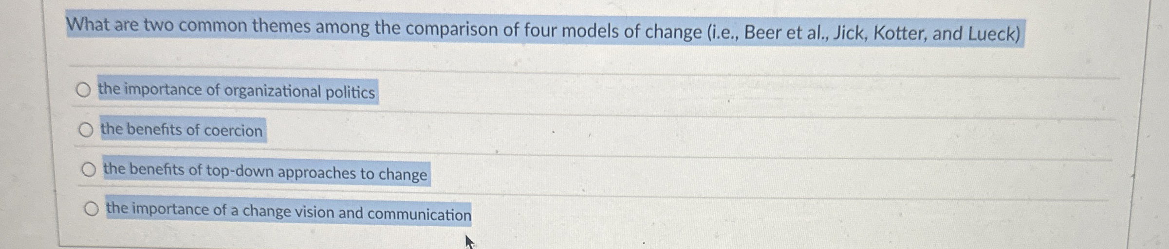 What are two common themes among the comparison