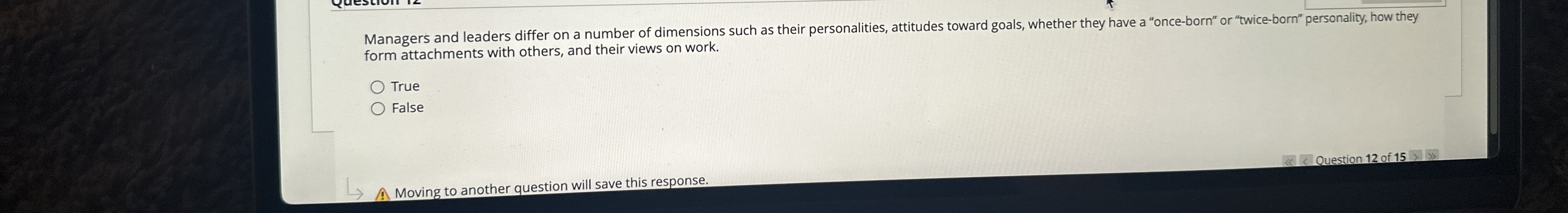 Managers and leaders differ on a number of