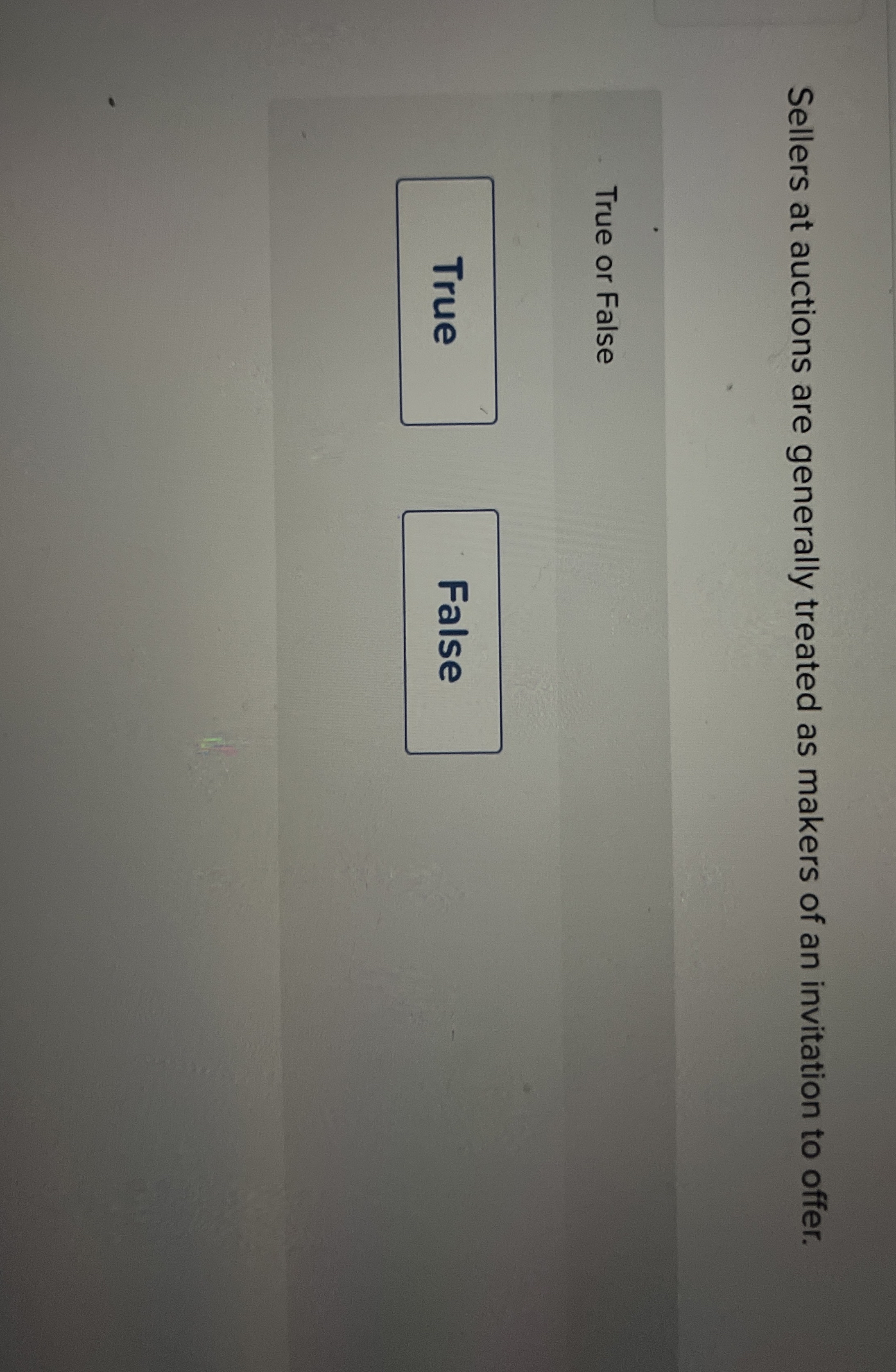 Sellers at auctions are generally treated as