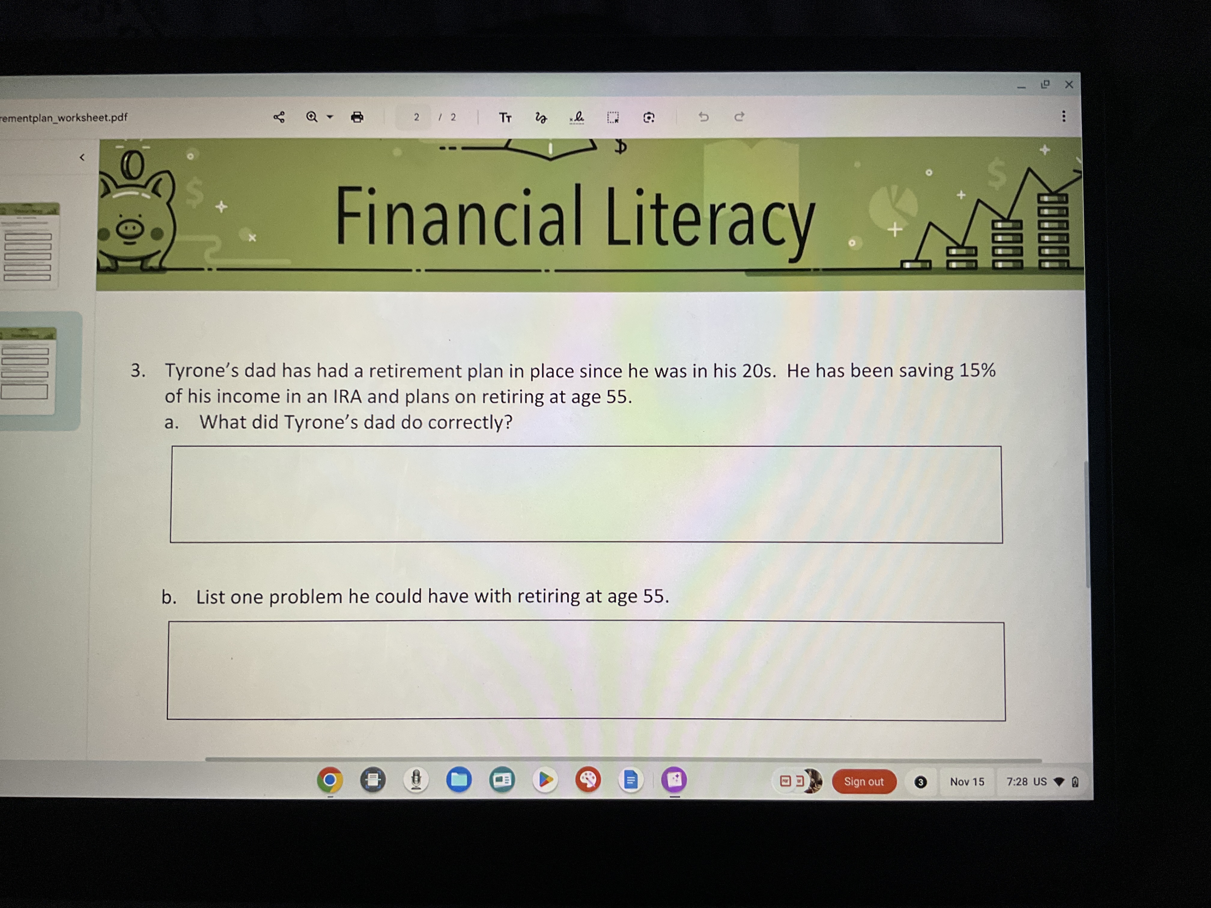 Answer Every answer in one sentence but not