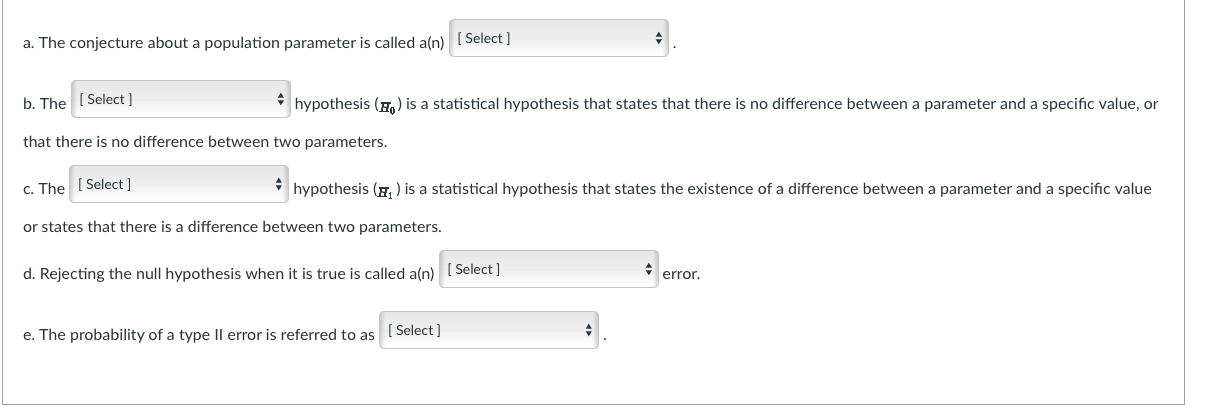 answer \"r a. The conjecture about a population