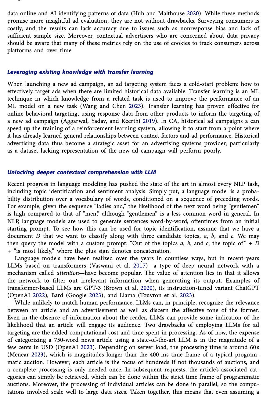 Al-Driven Contextual Advertising: Toward Relevant