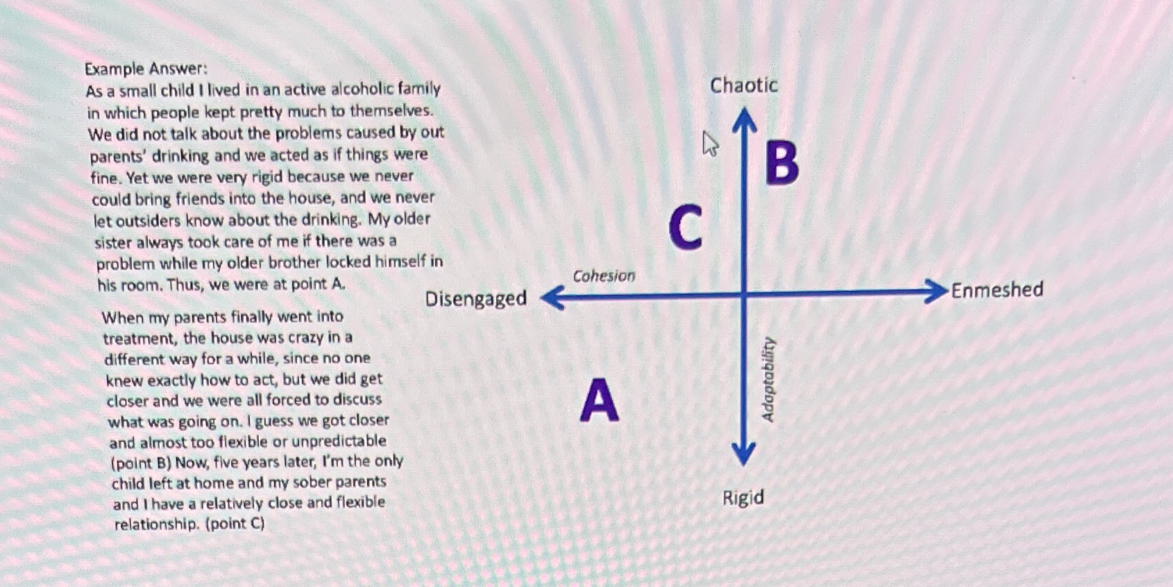 Hypothesize a plausible scenario for each graph