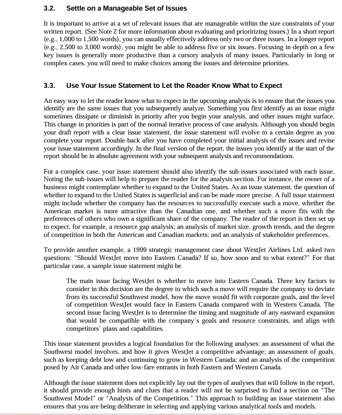 \f1. INTRODUCTION TO PREPARING A WRITTEN CASE