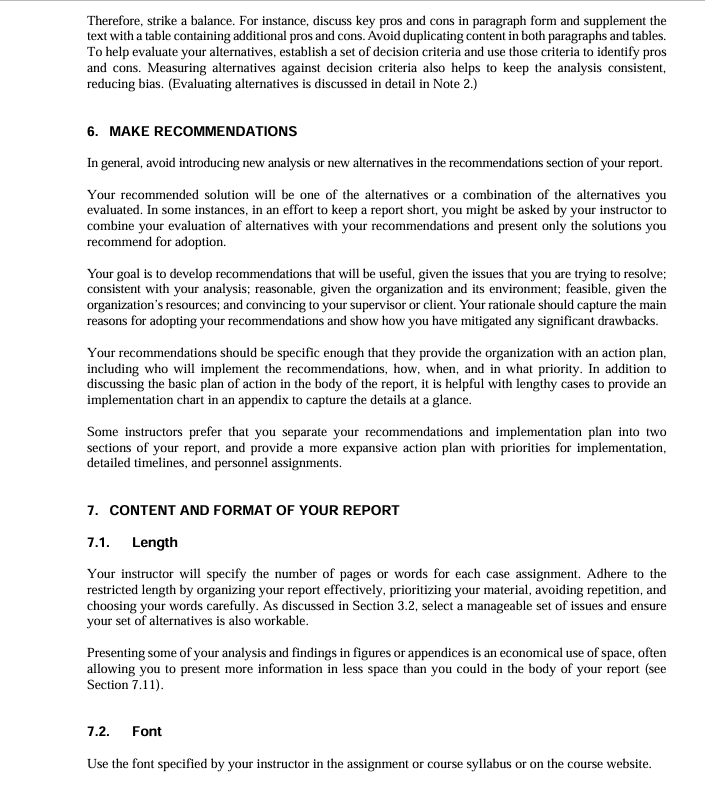 \f1. INTRODUCTION TO PREPARING A WRITTEN CASE