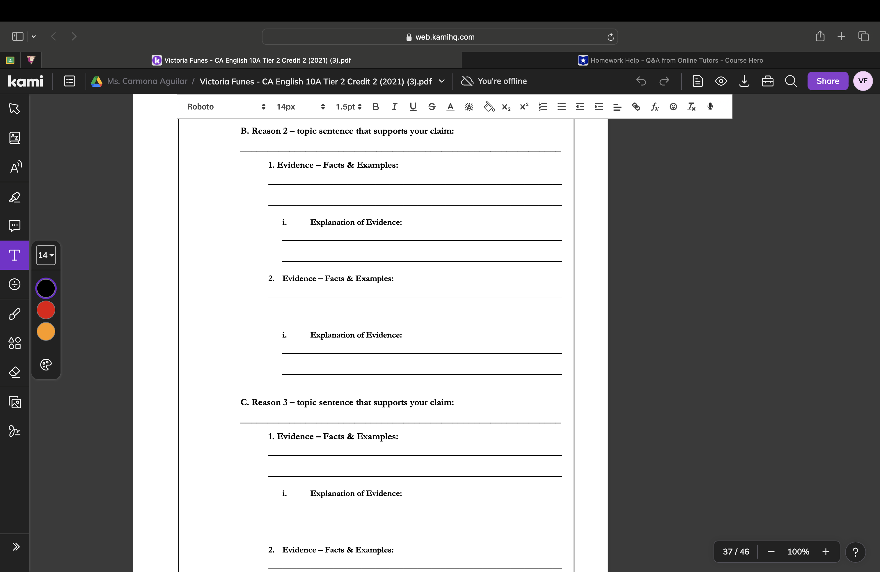 Can you help me write a 20 sentence claim proving