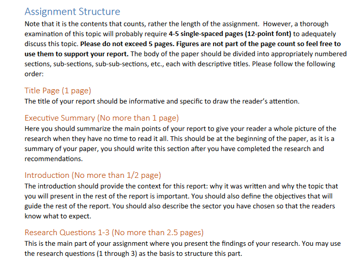 Assignment Structure Note that it is the contents