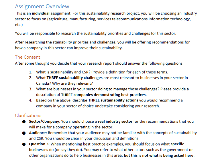 Assignment Structure Note that it is the contents