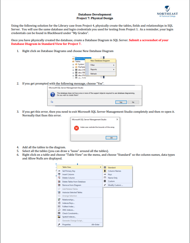 Database Development NORTHEAST W Technical