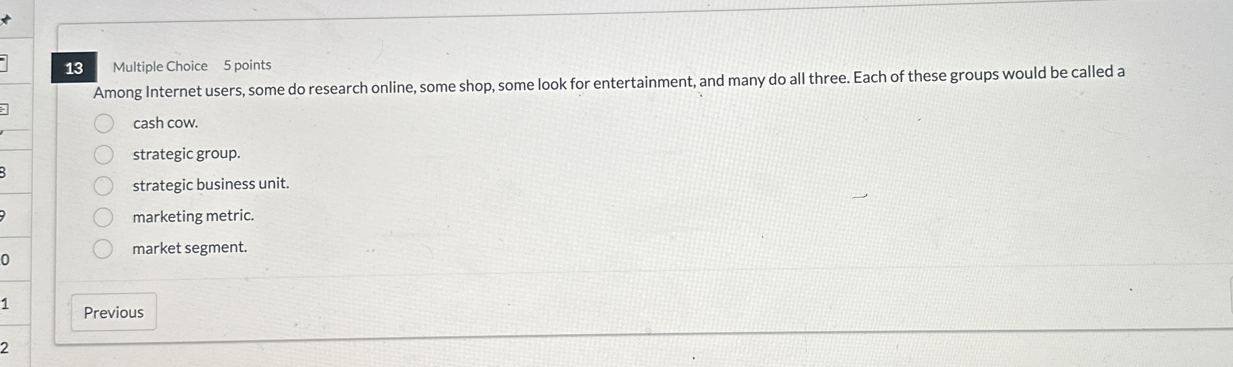 1 3 Multiple Choice 5 points Among Internet