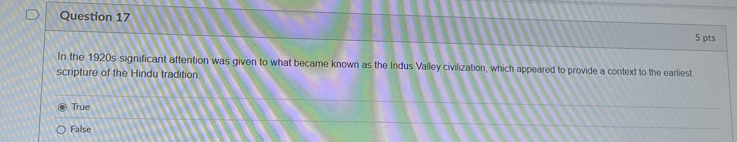 Question 1 7 5 pts In the 1 9 2 0 s significant