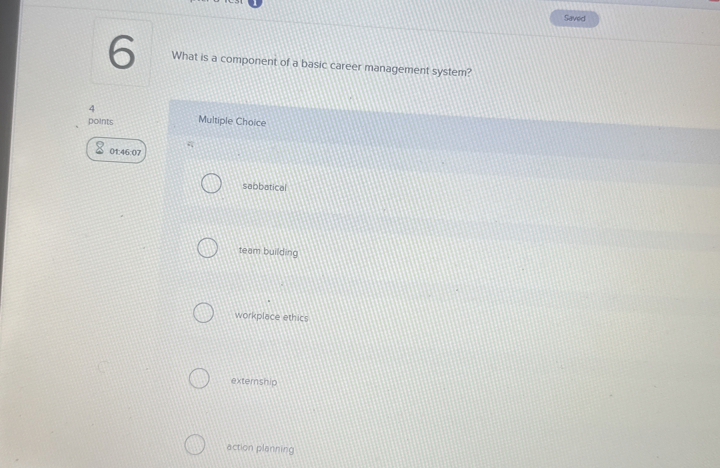6 What is a component of a basic career