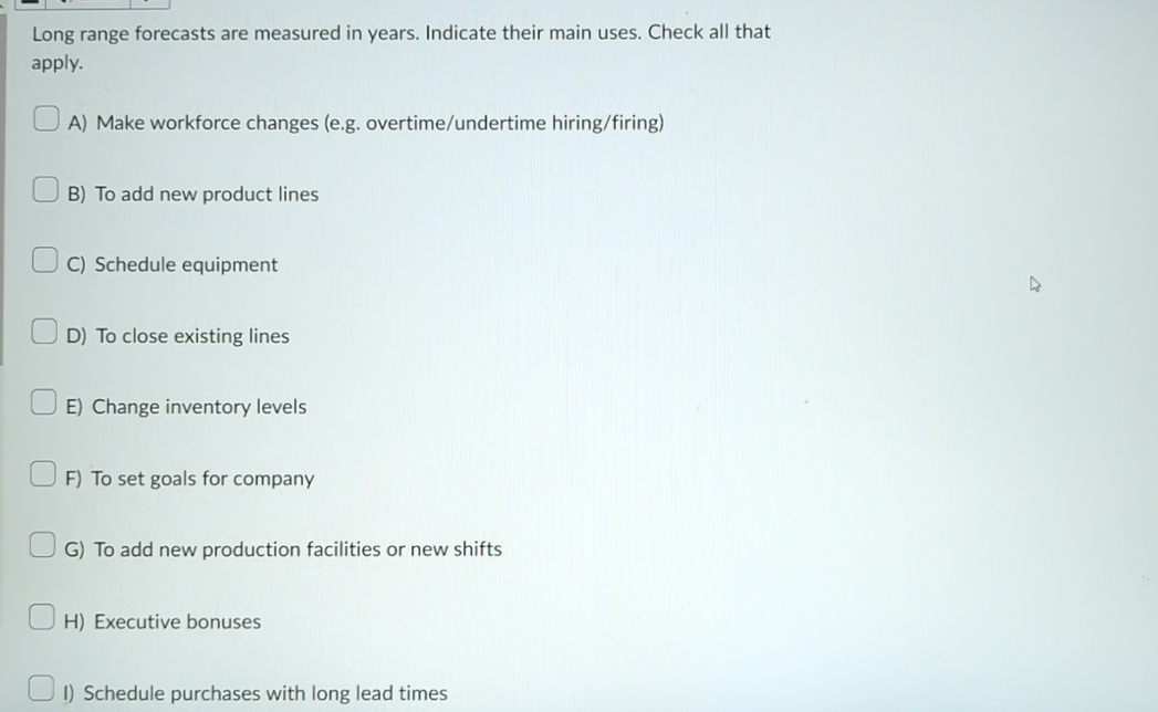 Long range forecasts are measured in years.
