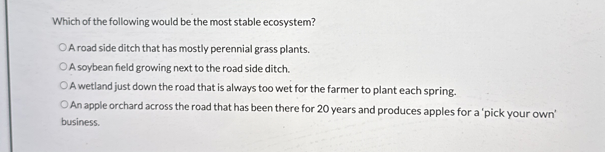 Which of the following would be the most stable