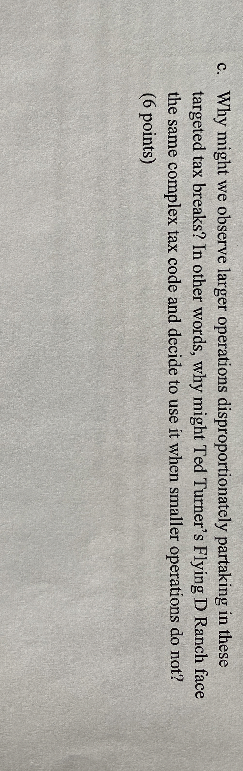 c . Why might we observe larger operations
