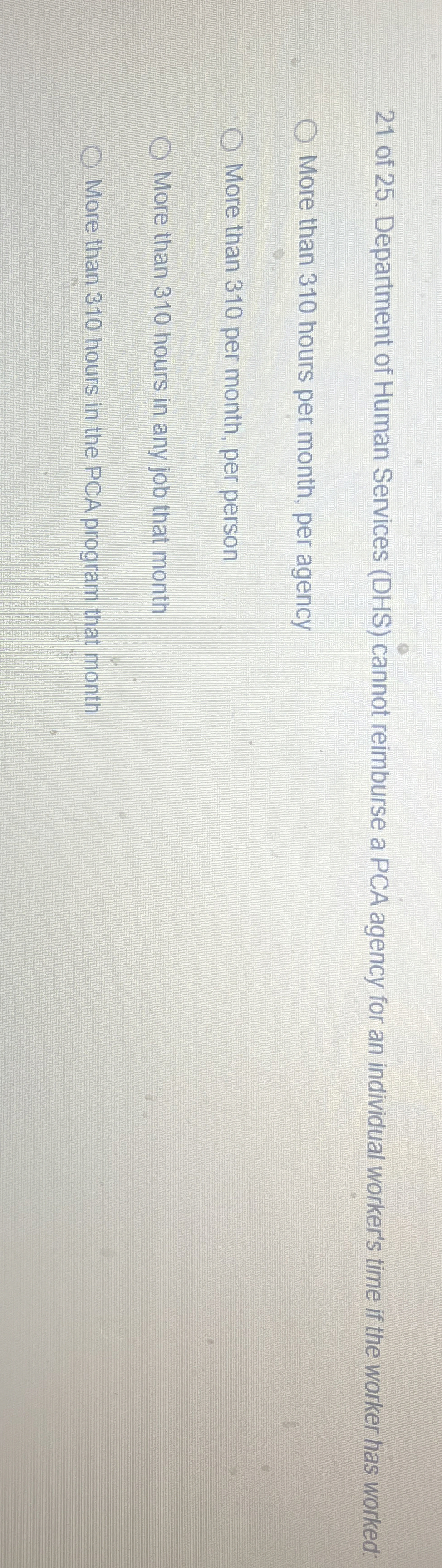 2 1 of 2 5 . Department of Human Services ( DHS )