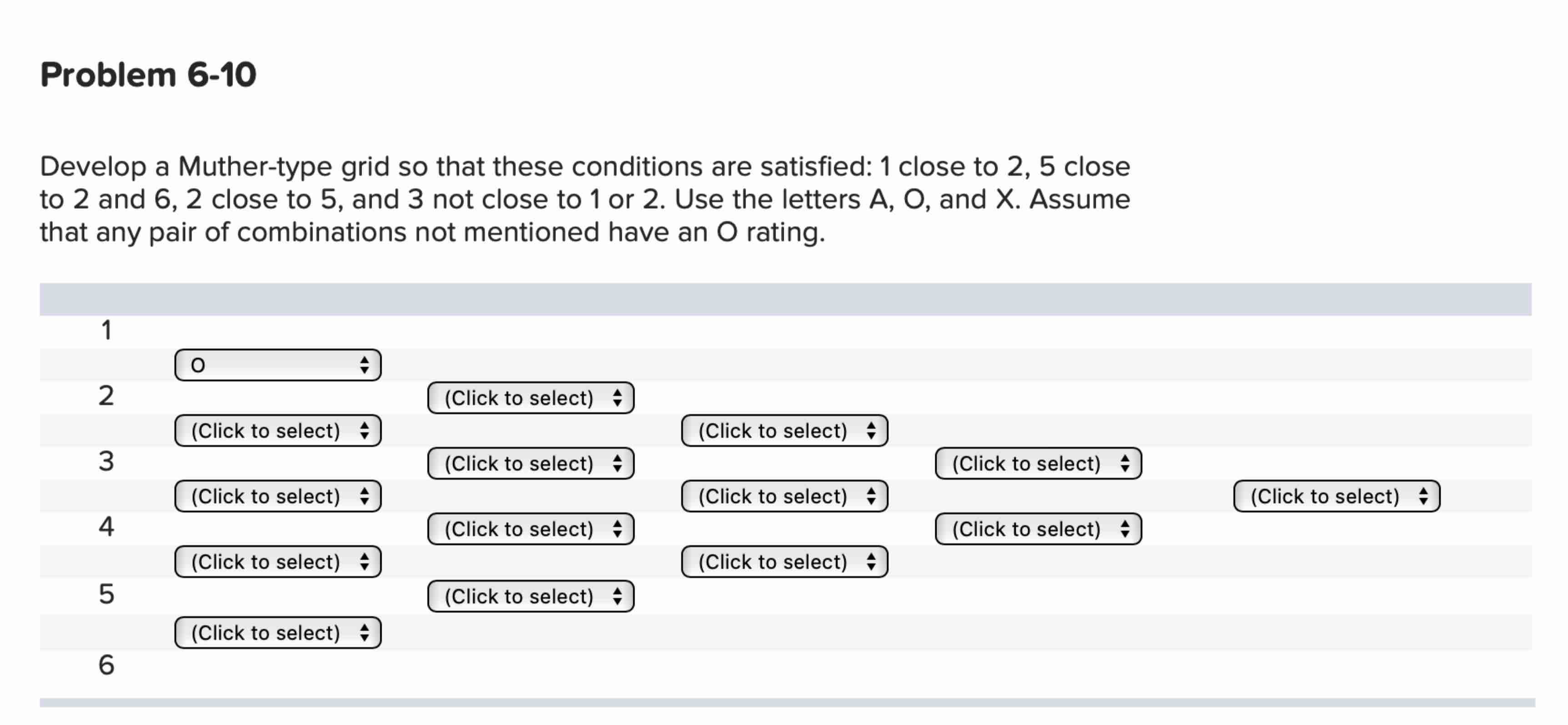 Problem 6 - 1 6 Develop a process layout that