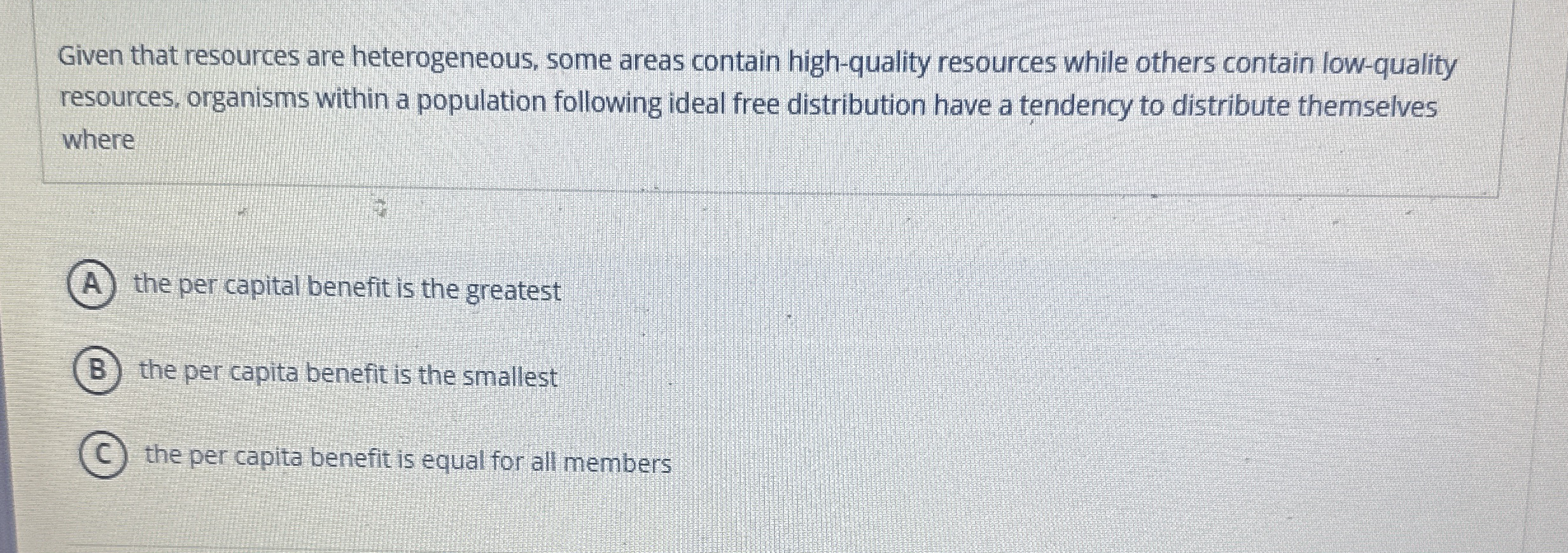 Given that resources are heterogeneous, some