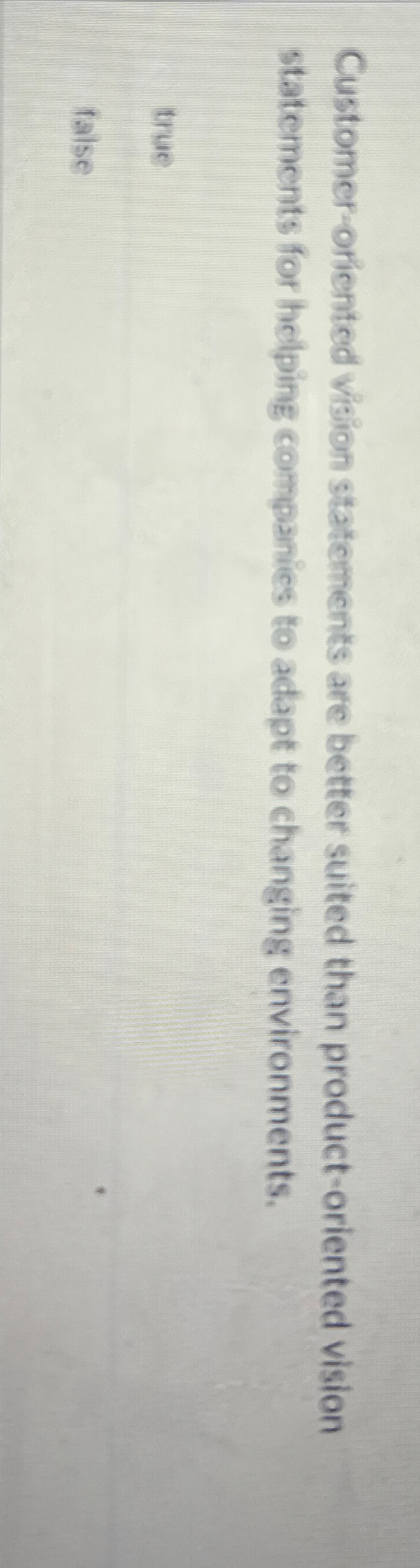 Customer - oriented vision statements are better