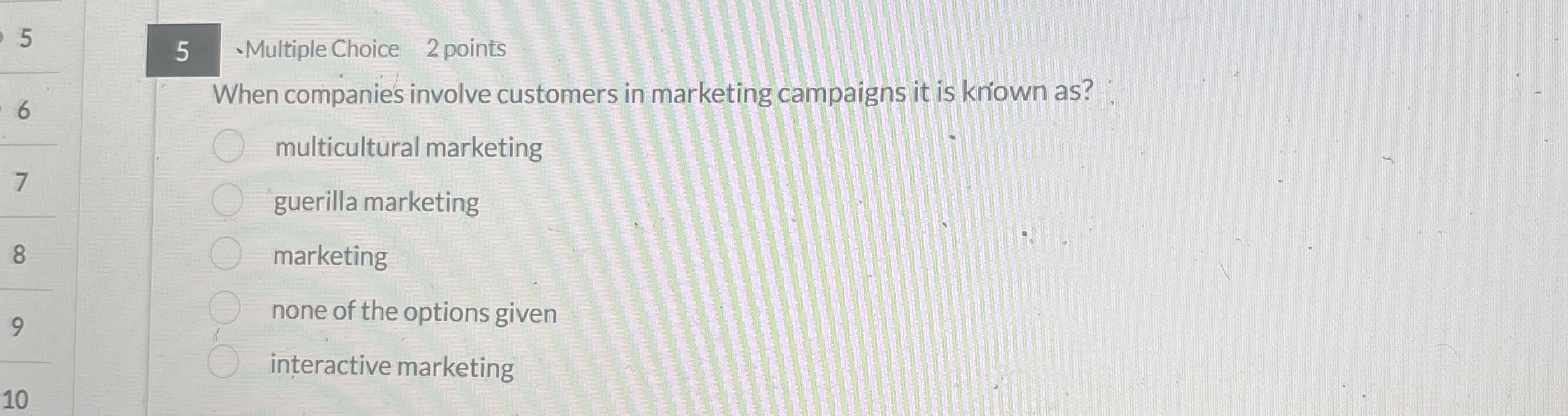 5 5 Multiple Choice 2 points When companies