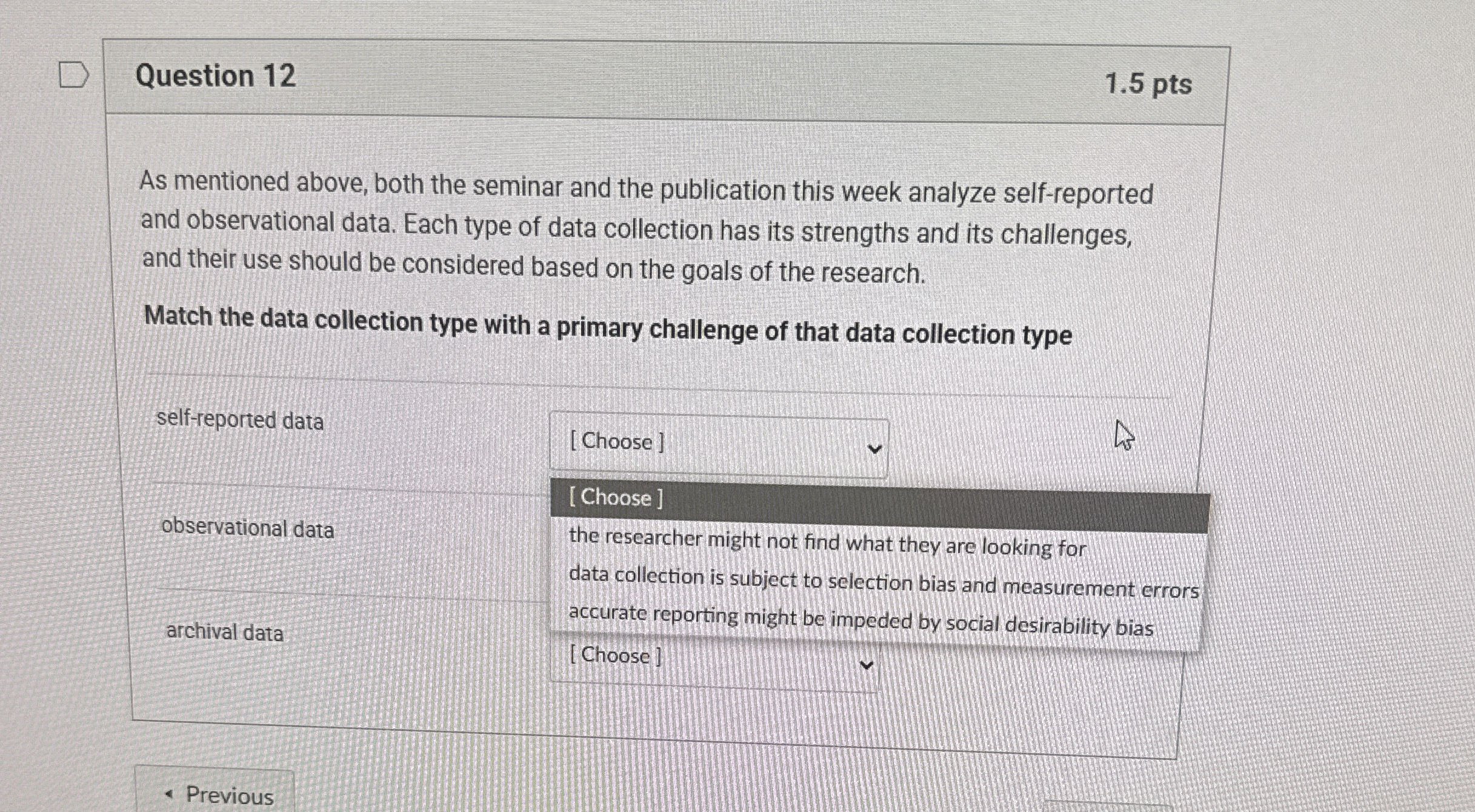 Question 1 2 1 . 5 pts As mentioned above, both