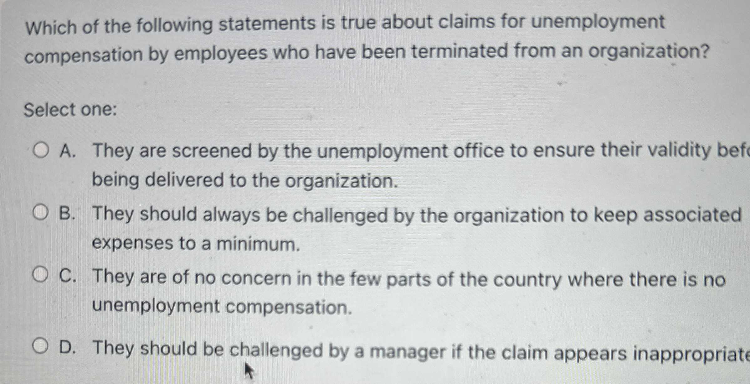 Which of the following statements is true about