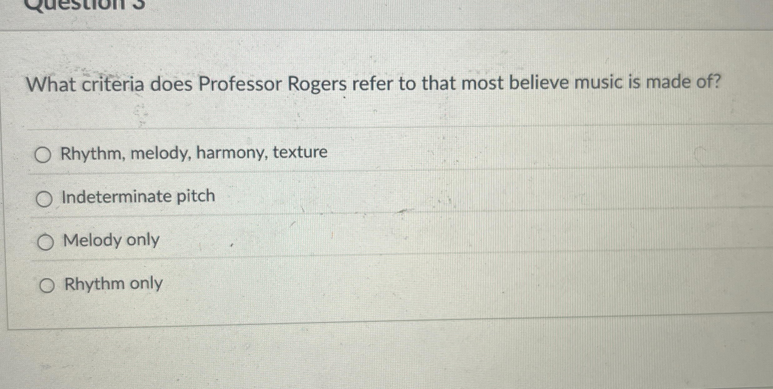 What criteria does Professor Rogers refer to that