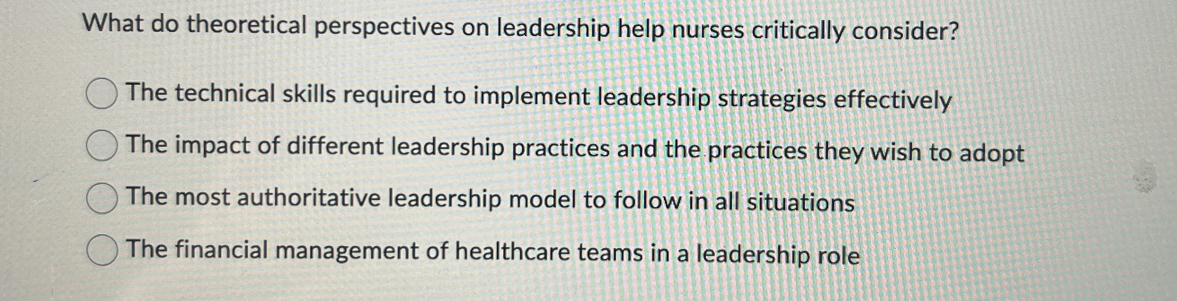 What do theoretical perspectives on leadership