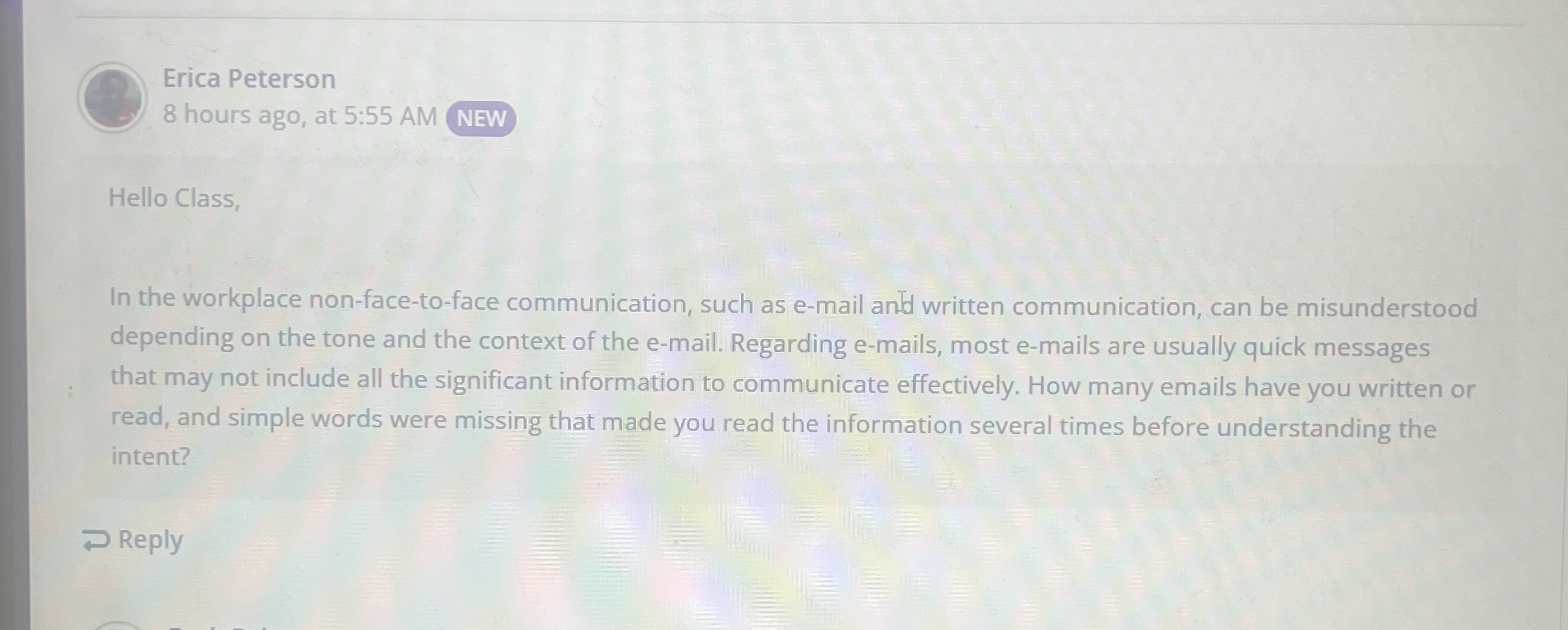 Erica Peterson 8 hours ago, at 5 : 5 5 AM NEW