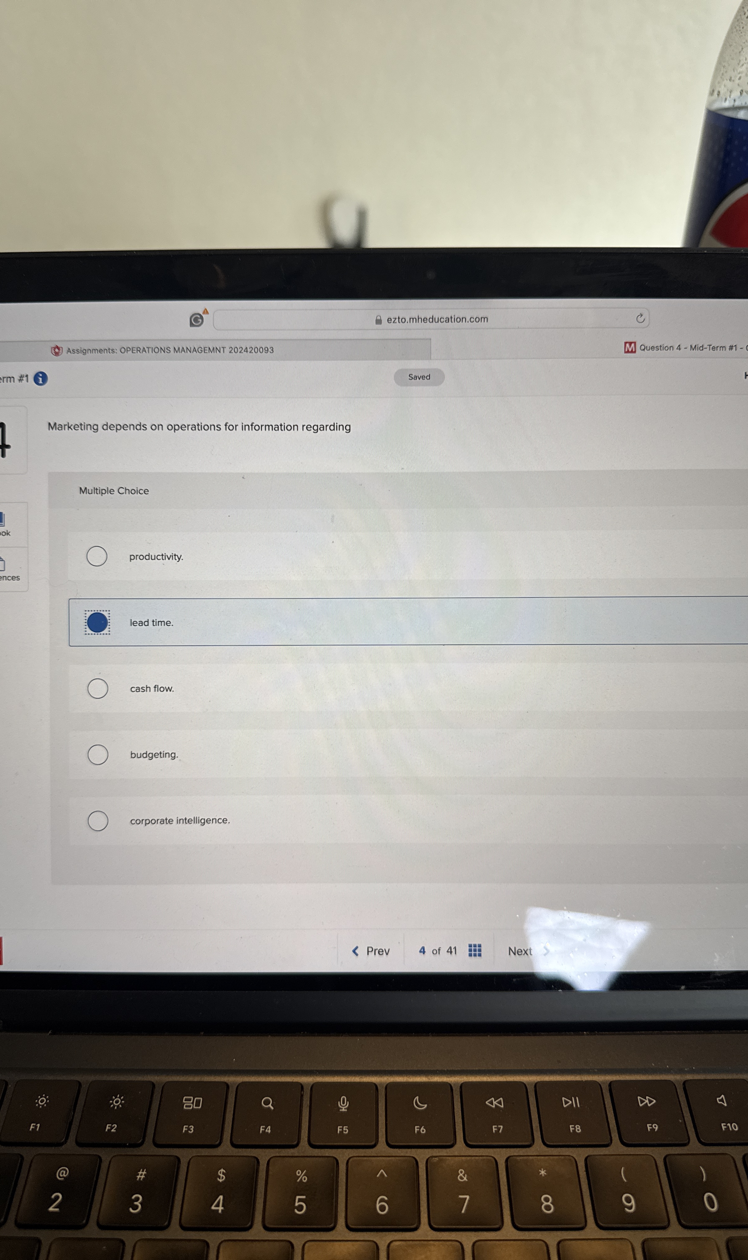 Question 4 - Mid - Term # 1 - # 1 1 Marketing