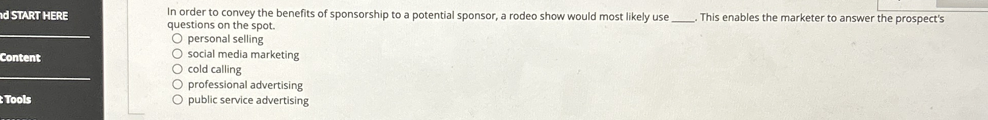 USTART HERE Gontent: Trools In order to convey