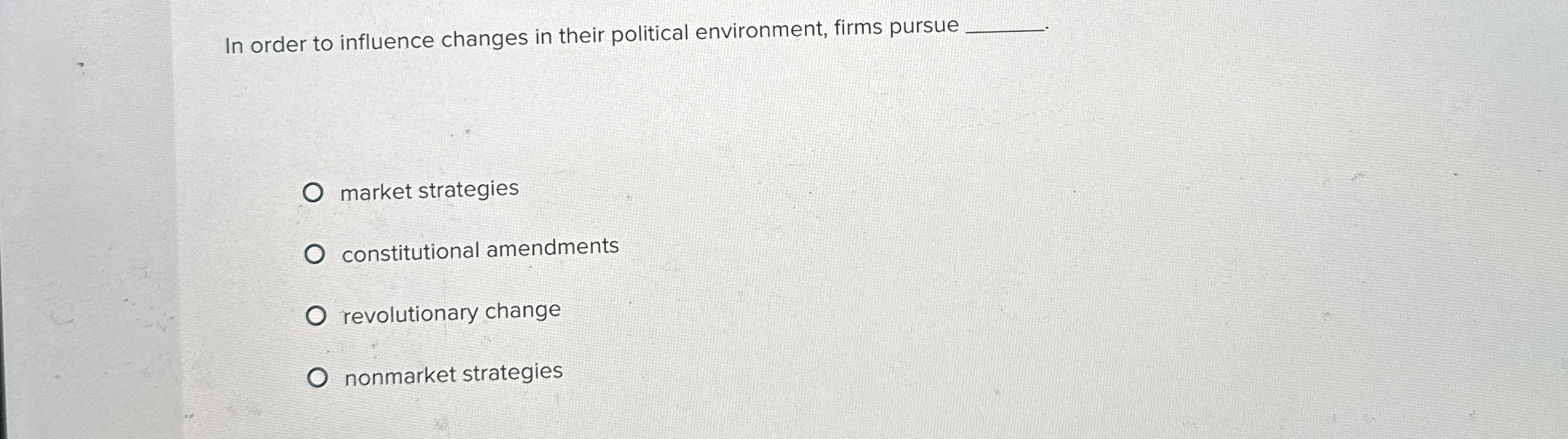 In order to influence changes in their political