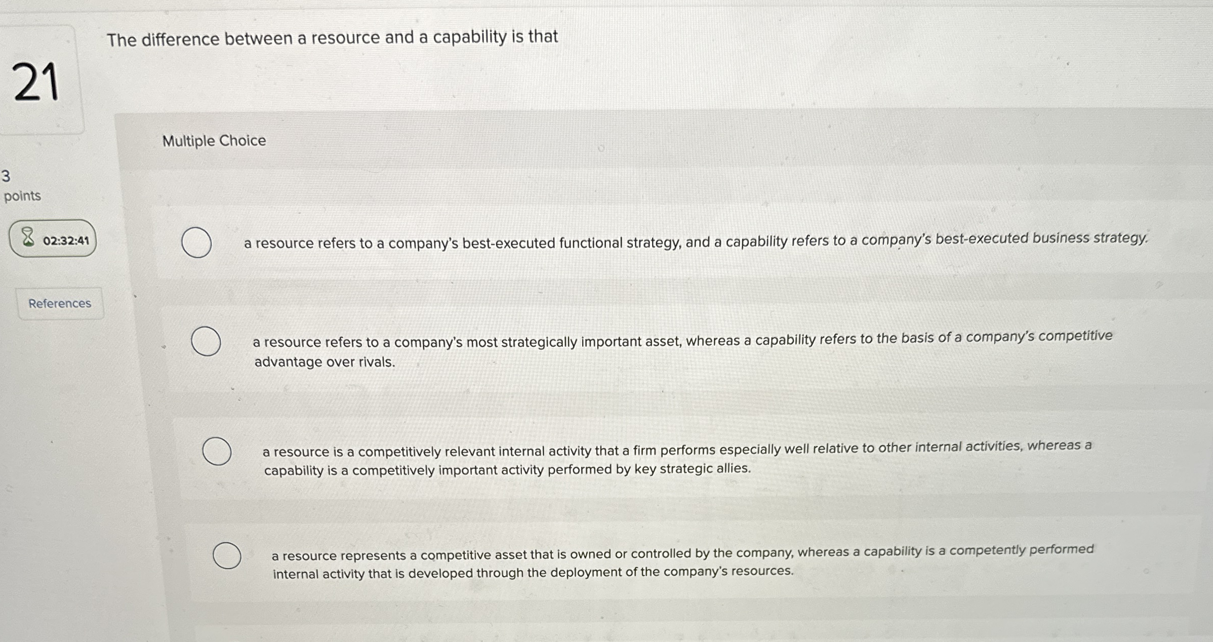 The difference between a resource and a