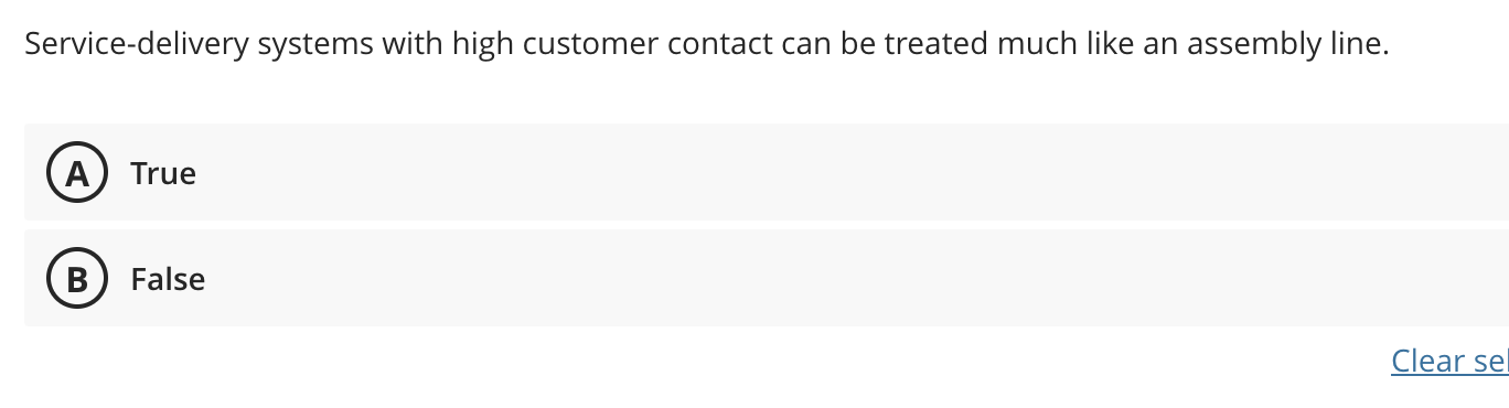 Service - delivery systems with high customer