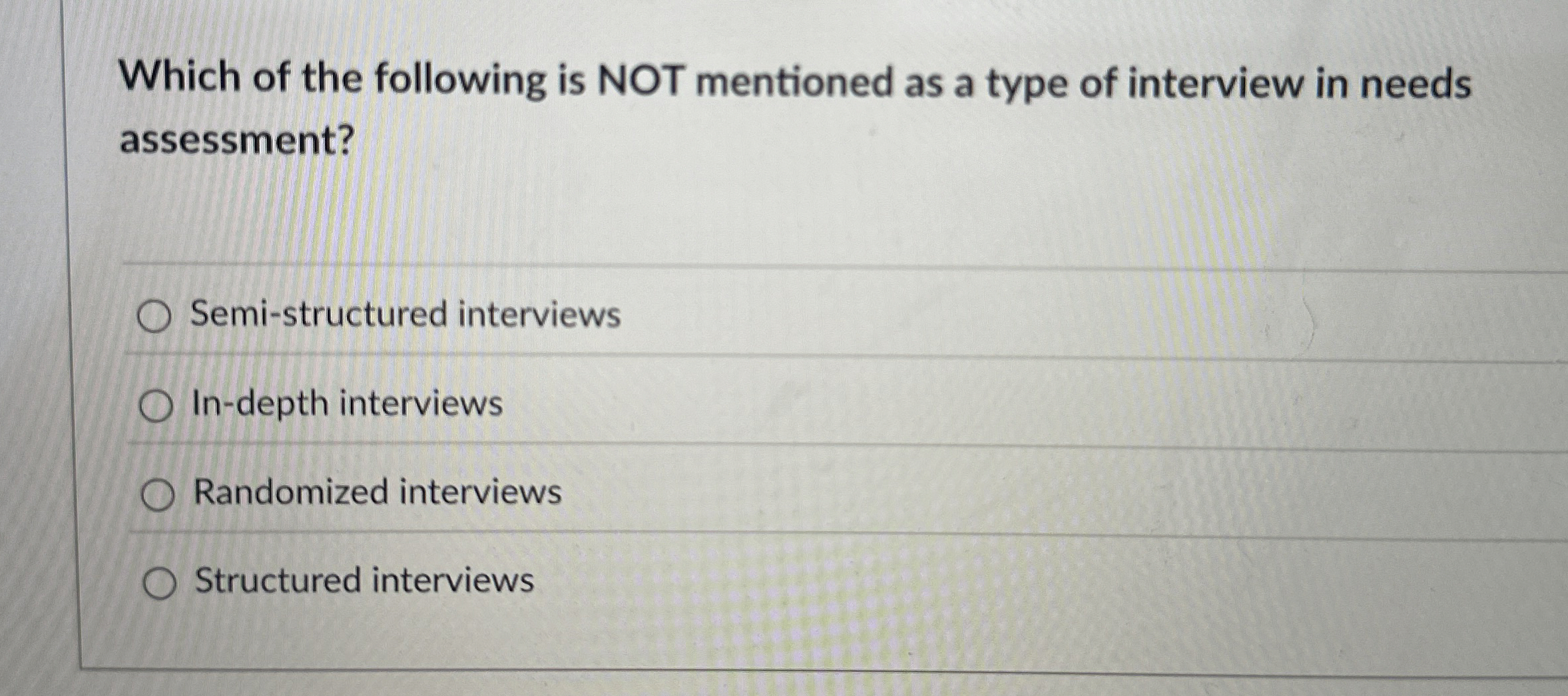 Which of the following is NOT mentioned as a type