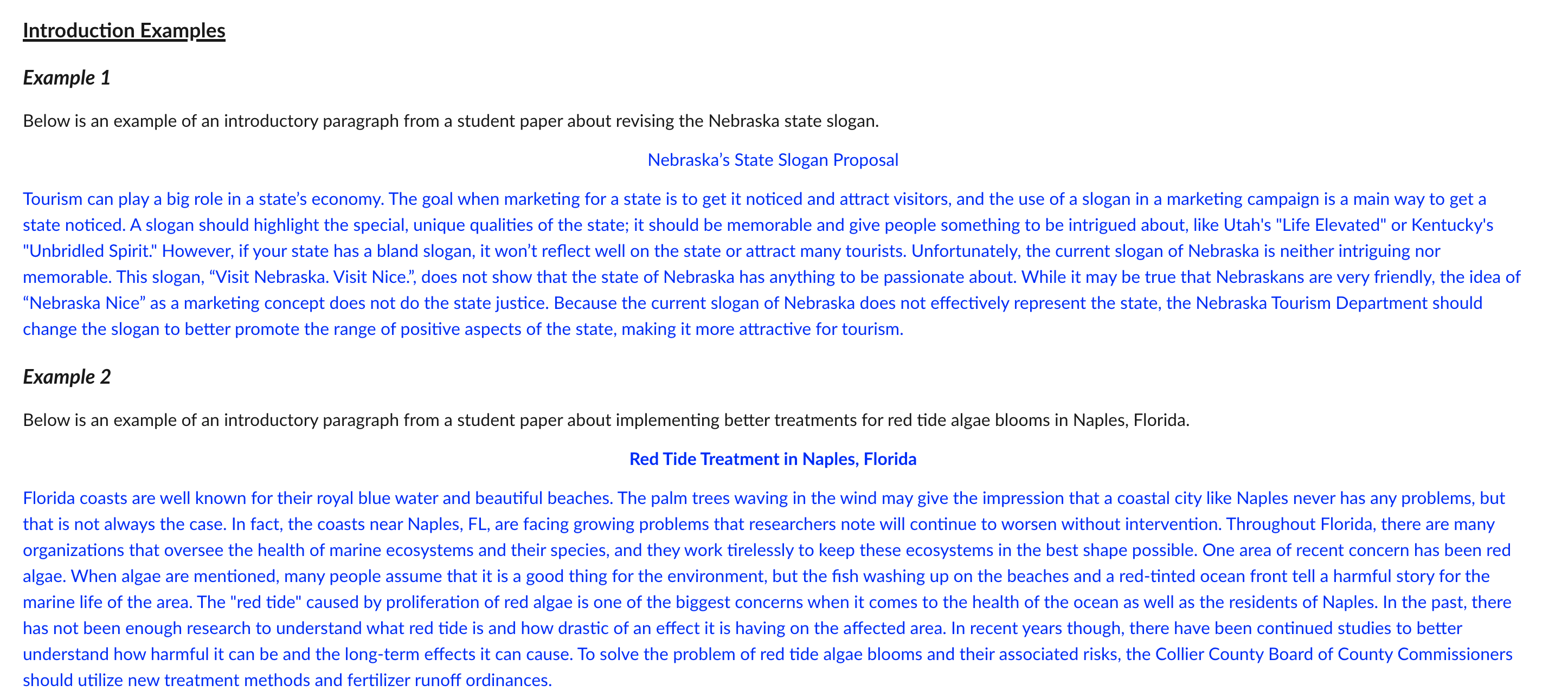 Write an early draft of a proposal introduction