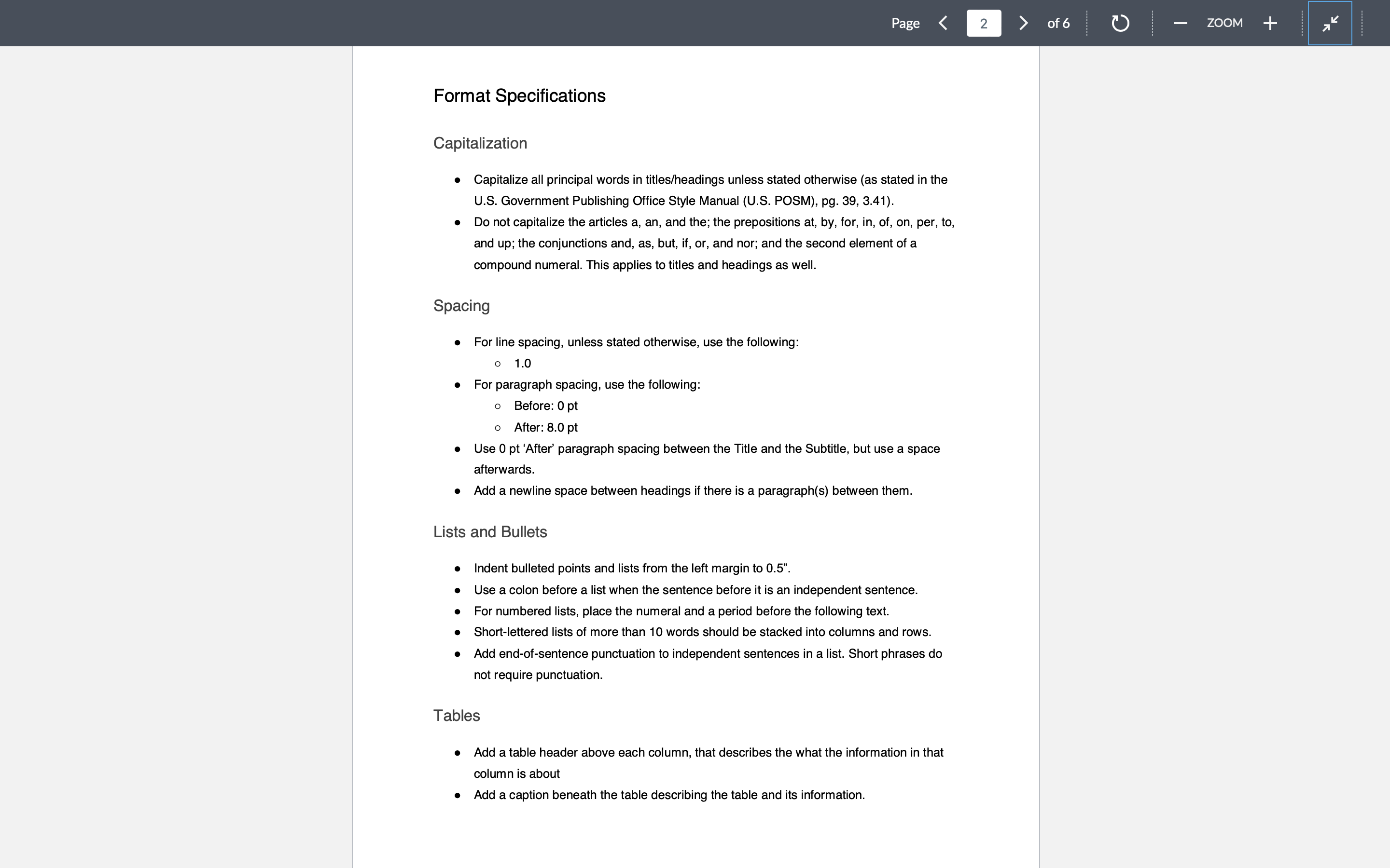 make a draft of group's style sheet. it will be