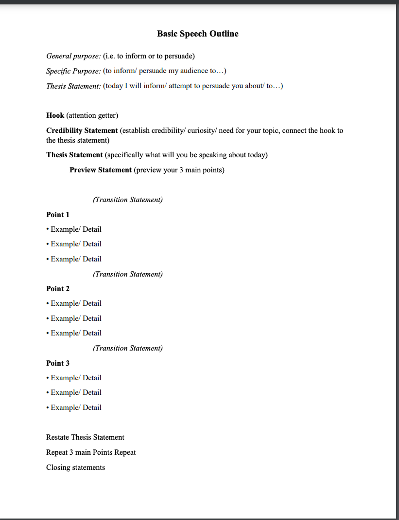 Using the attached template as a guide,you will