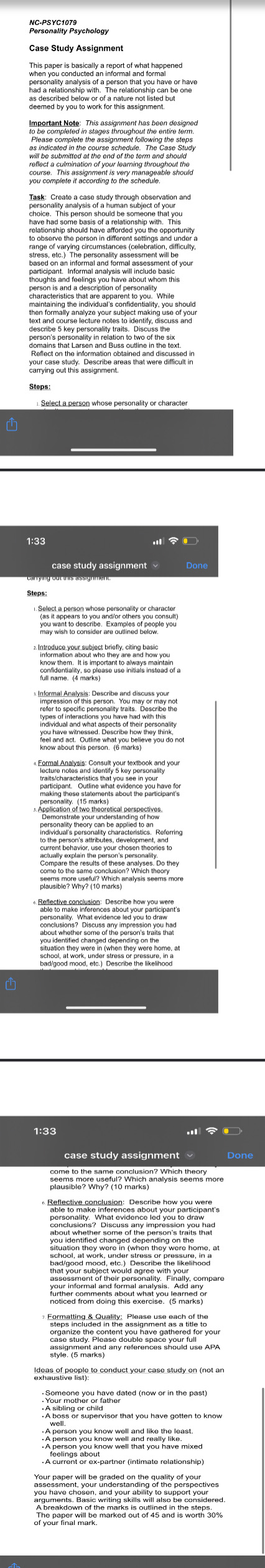 Please please help me with this assignment I