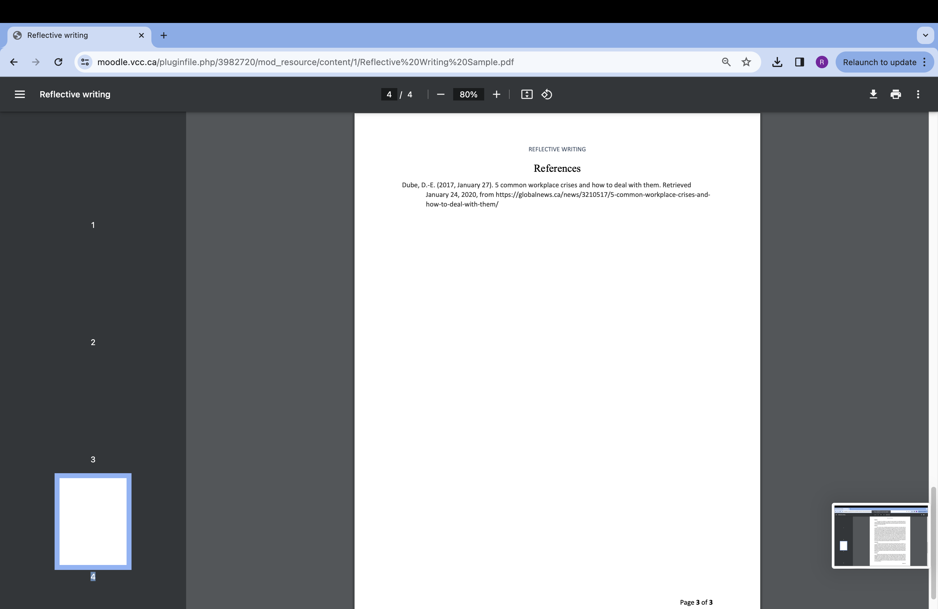 Reflective Writing Guidelines Make sure the